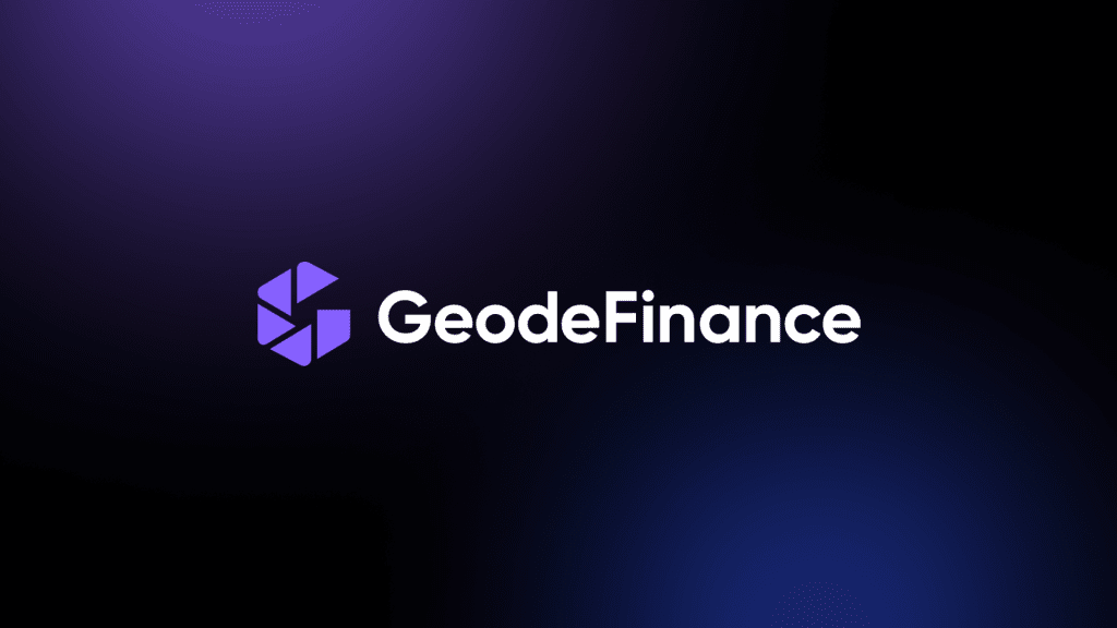 GeodeFinance Banner for Ion Protocol Blog purple and black horizontal