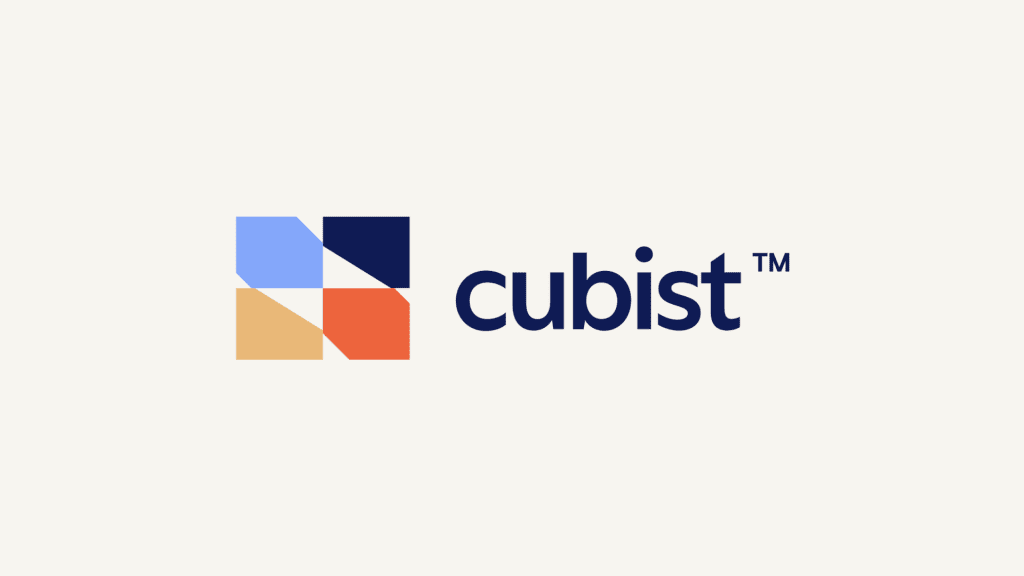 cubist Banner for Ion Protocol Blog blue, orange and beige horizontal