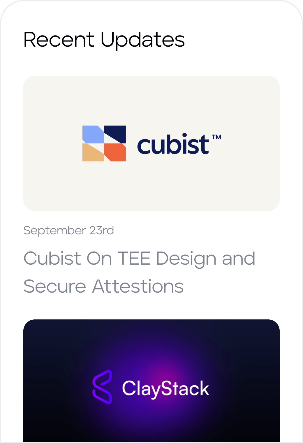 Recent updates on Cubist - Cubist on TEE Design and Secure Attestions and on ClayStack - ClayStack Natively Supports DVT; for Ion Protocol Desktop Version