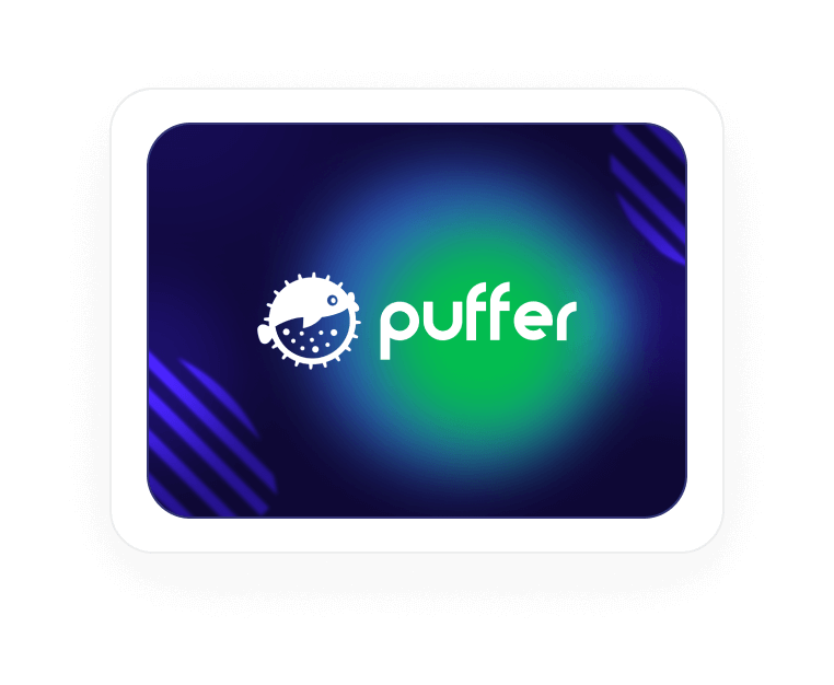 Puffer logo blog post on pop-up for ion protocol transparent png