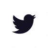 Twitter White Icon rounded corners transparent png
