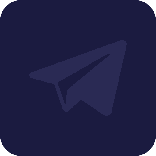 Telegram Dark Purple Icon rounded corners transparent png