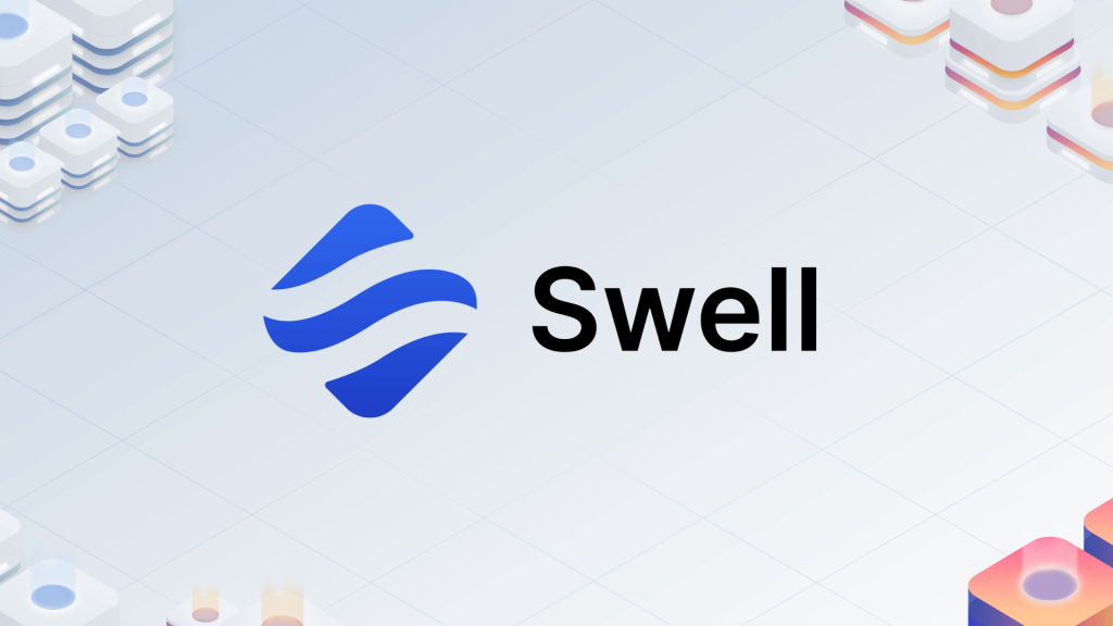Swell Banner for Ion Protocol Blog blue orange and white horizontal